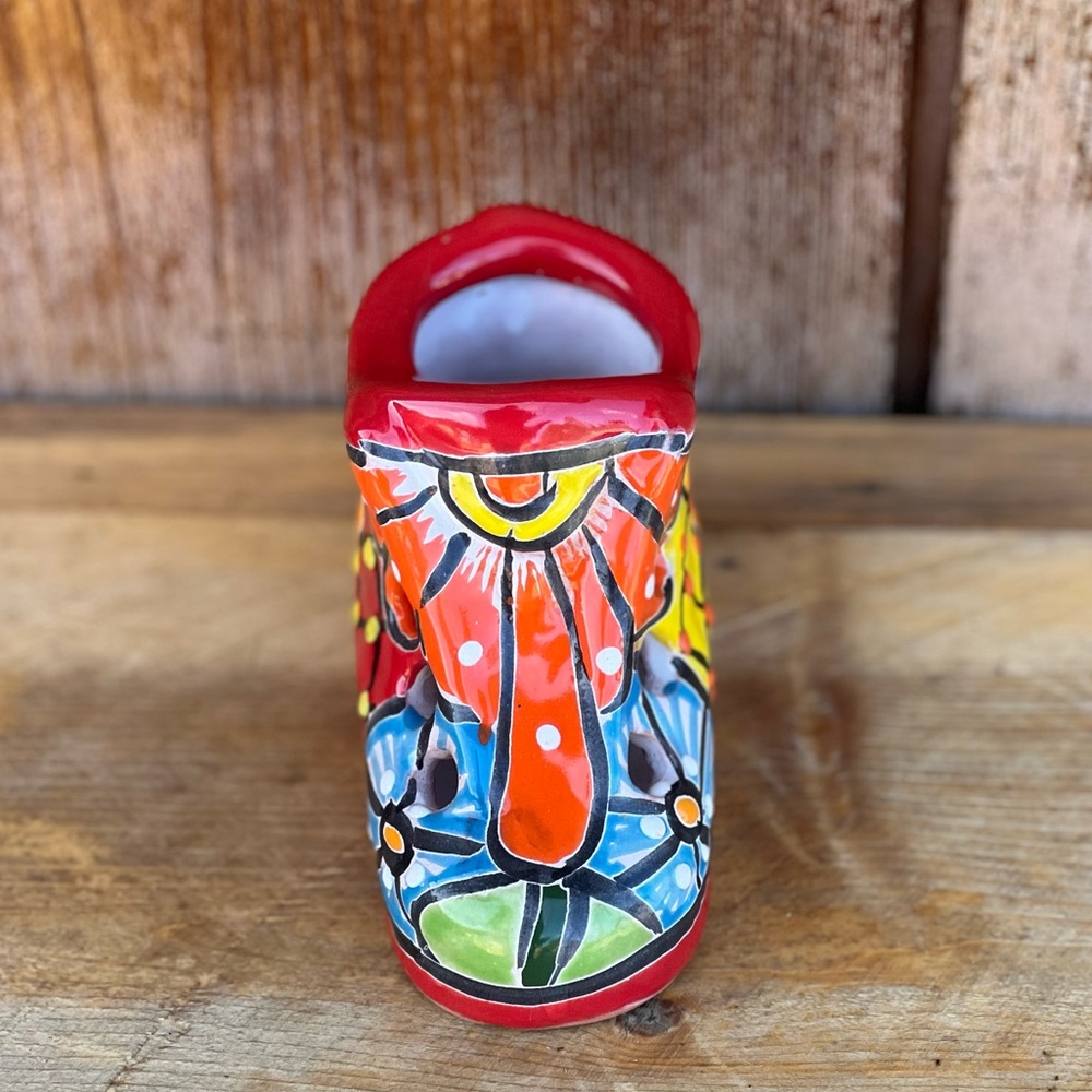 MEXICAN Talavera style shoe planter - Picture 8 of 11